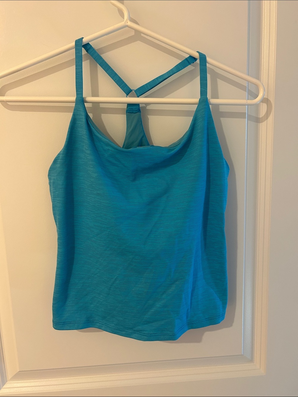 Outdoor Voices Teal Cross-Back Tank Top
